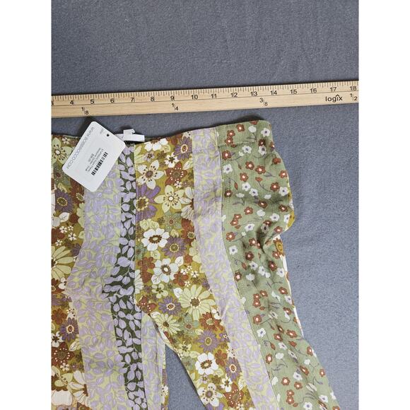 Sky To Moon Pants Womens Small Multicolor Floral Bobbi Rocco Super Flare Boho - Picture 5 of 9